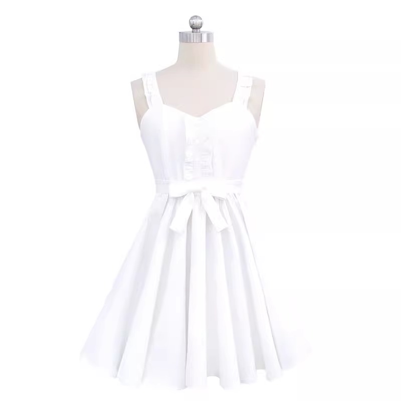 Anime Cosplay Live - 2025 new White Dress Bow Hair