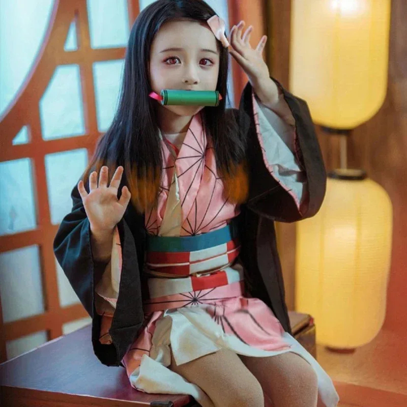 Anime Cosplay Nezuko - ❤️❤️❤️Anime Nezuko Cosplay CostumeKiller Kimetsu Costumes