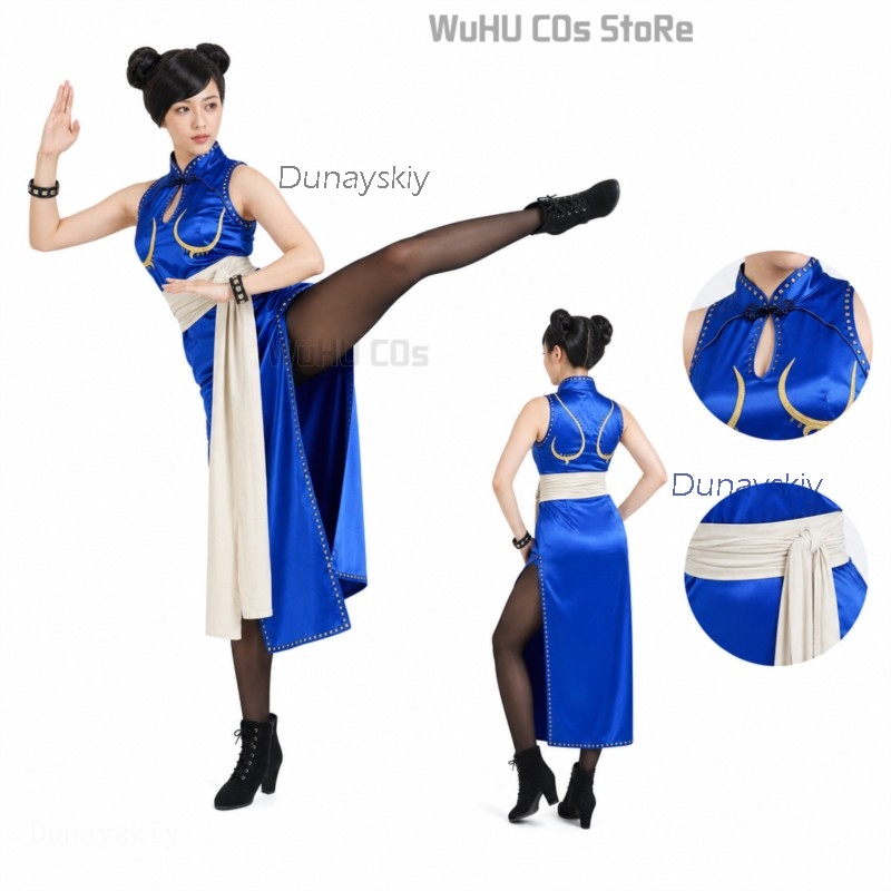 Anime Cosplay Live - Adult Sexy Street Chun Li Cosplay