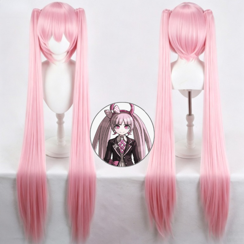 Cosplay Anime Pink Hair - Danganronpa Kotoko Utsugi Cosplay Wig Pink