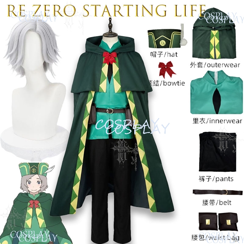 Anime Cosplay Outfits Male - Re Zero Otto Suwen Cos Cloak