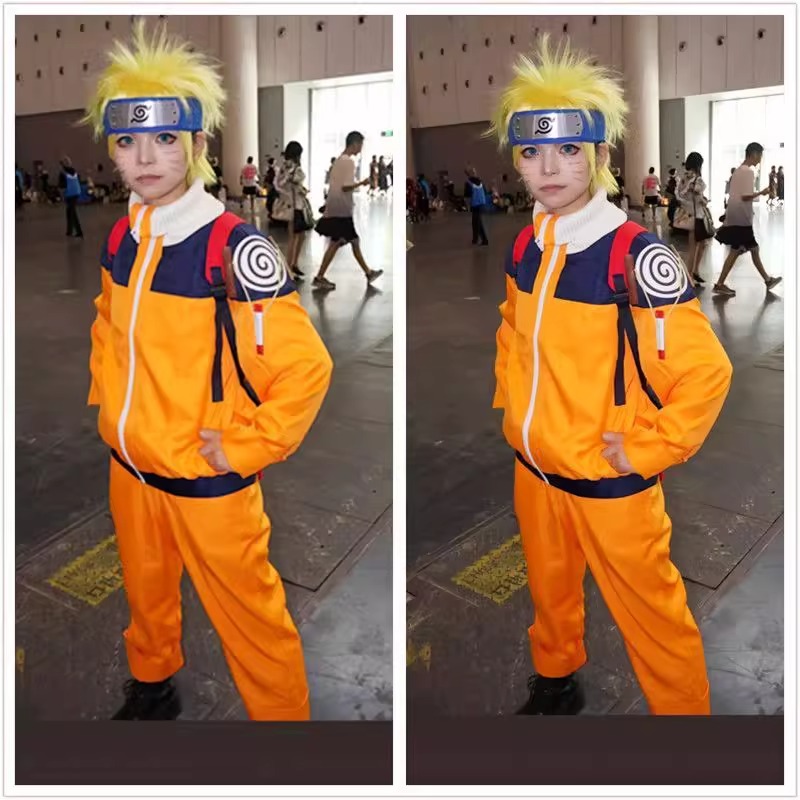 Uzumaki Cosplay Costume Orange - Anime Cosplay Naruto review and price