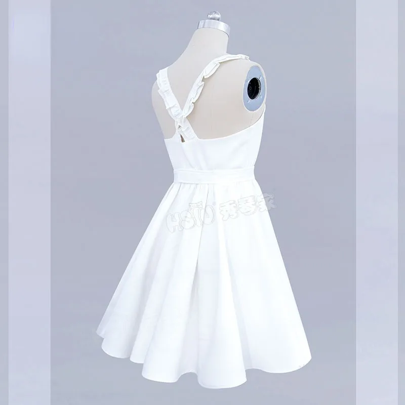 2025 new White Dress Bow Hair  - Anime Cosplay Live review and price