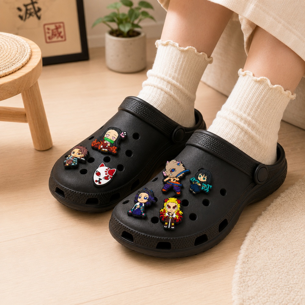 Anime Clog Button Pins Demon S - Anime Cosplay Naruto review and price