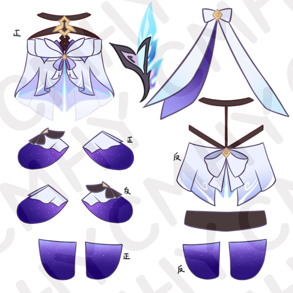 Game Genshin Impact Skirk Cat  - Anime Cosplay For Halloween review and price