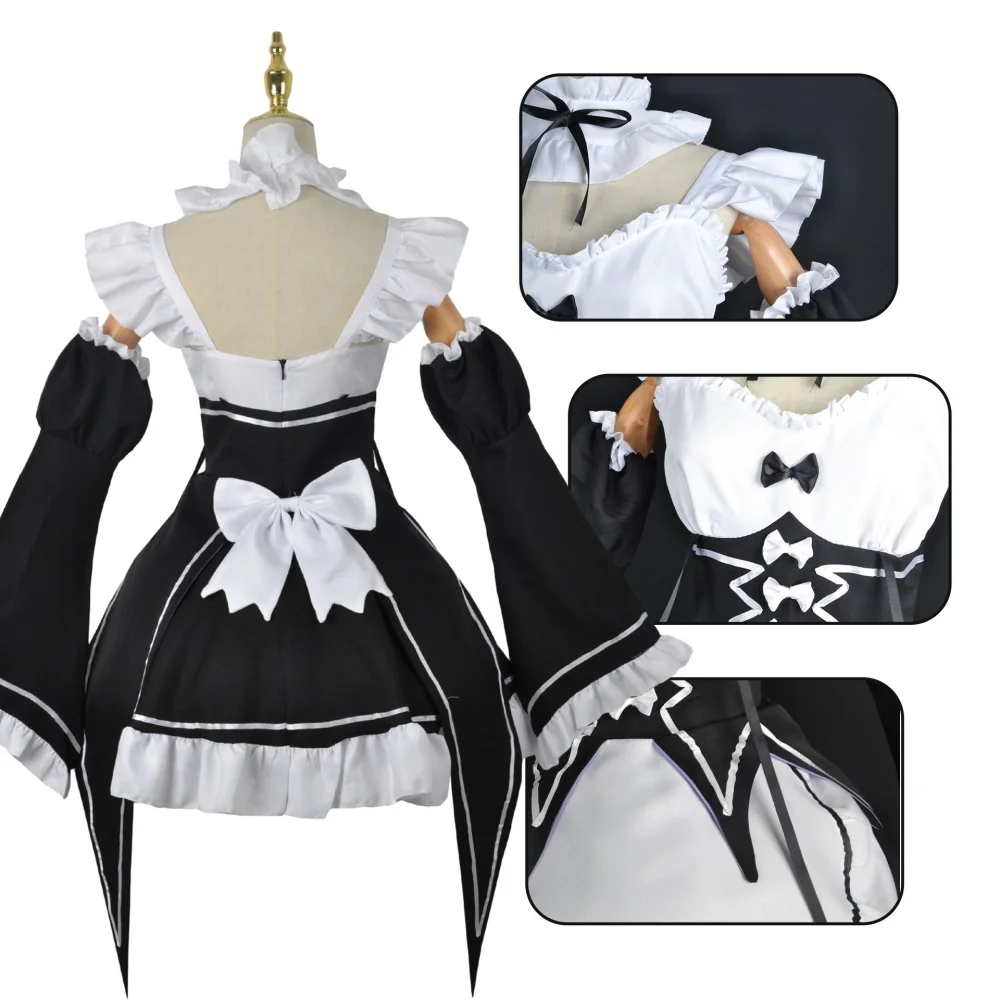 Anime Ram Rem Maid Cosplay Re  - Anime Cosplay Live review and price