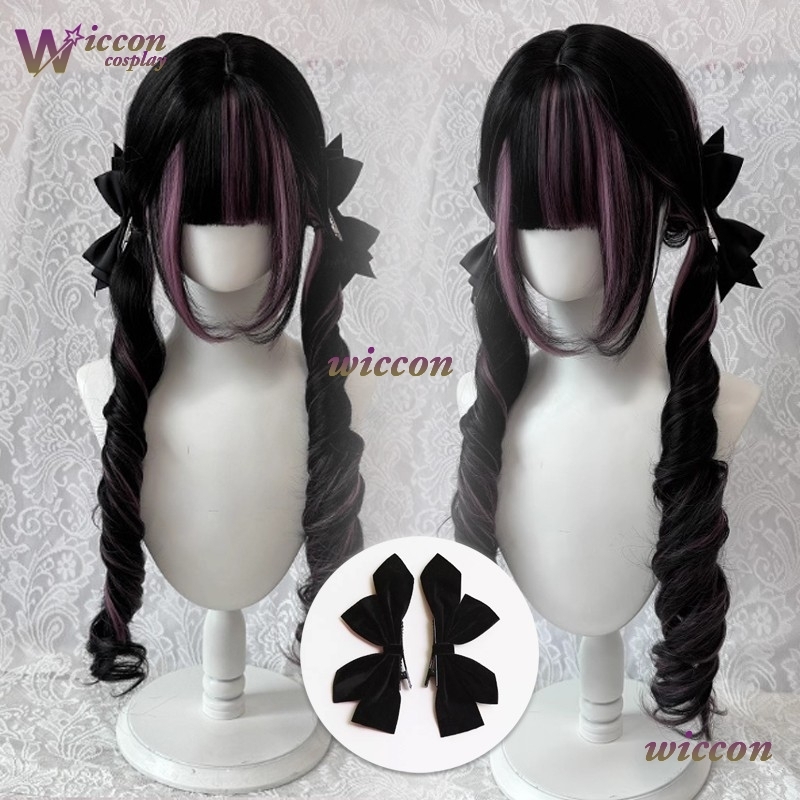Comic ‌Black Wig with Pink Cos - Cosplay Anime Pink Hair review and price
