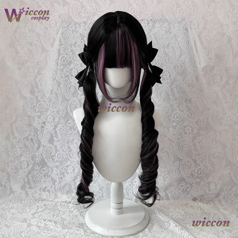 Comic ‌Black Wig with Pink Cos - Cosplay Anime Pink Hair review and price